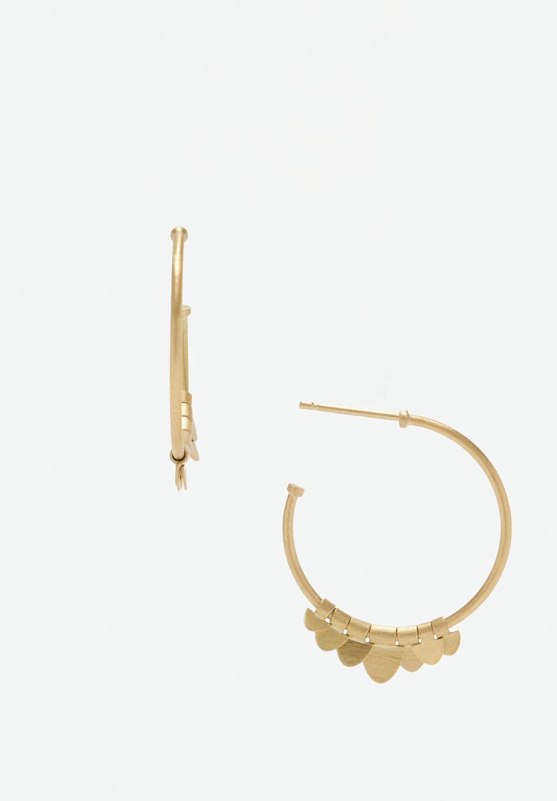 Sia Taylor 18k, Small Flutter Hoops