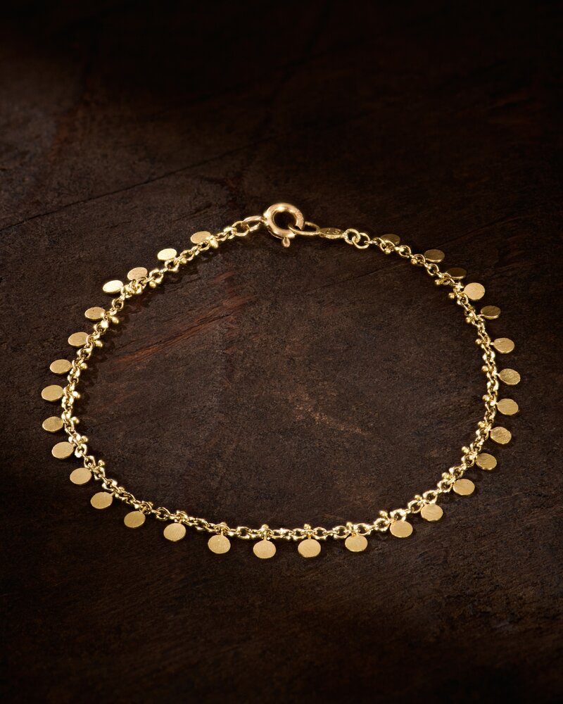 Sia Taylor 18K, Evenly Dotted Bracelet	