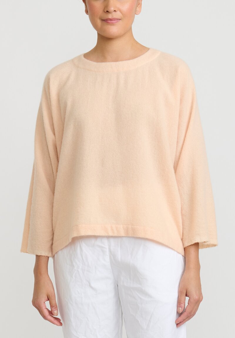 Daniela Gregis Cashmere ''Jeroni'' Top in Salt Pink	