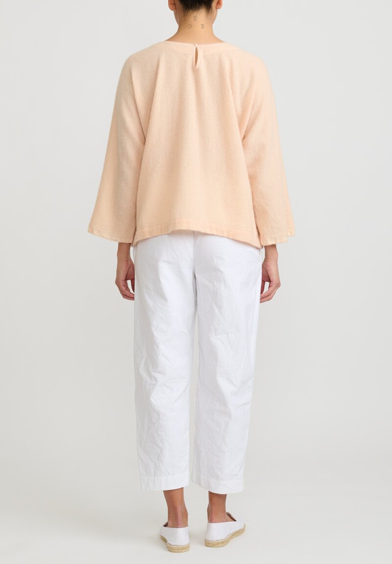 Daniela Gregis Cashmere ''Jeroni'' Top in Salt Pink	