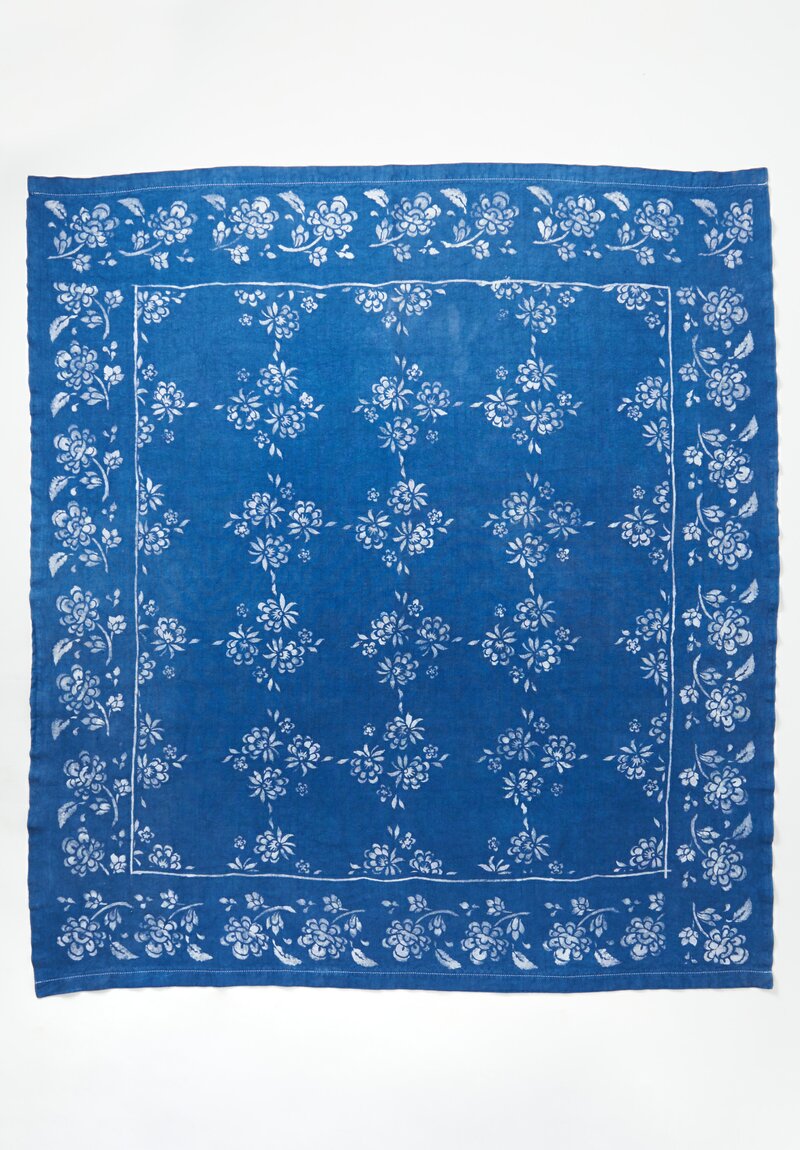 Antonia Munroe Hand-Dyed Linen Plein Air Tablecloth	