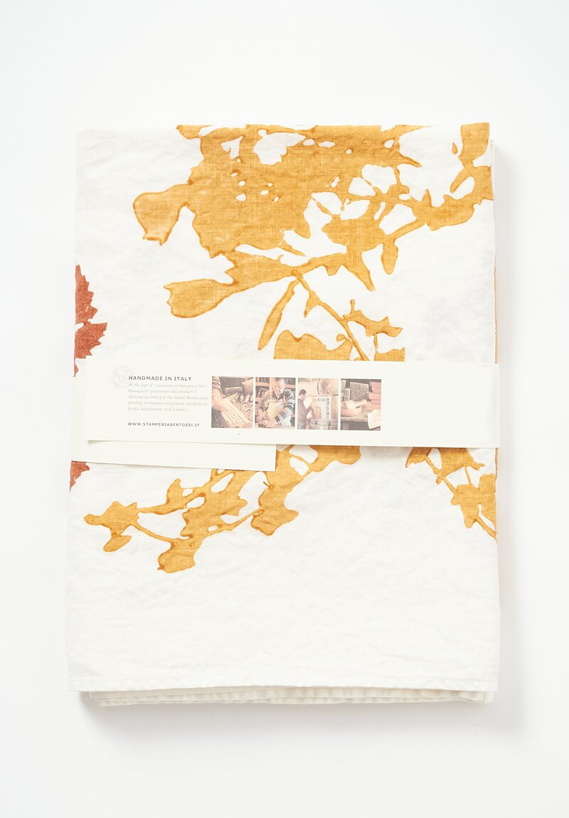 Bertozzi Handmade Linen Tablecloth in Romagna Yellow	