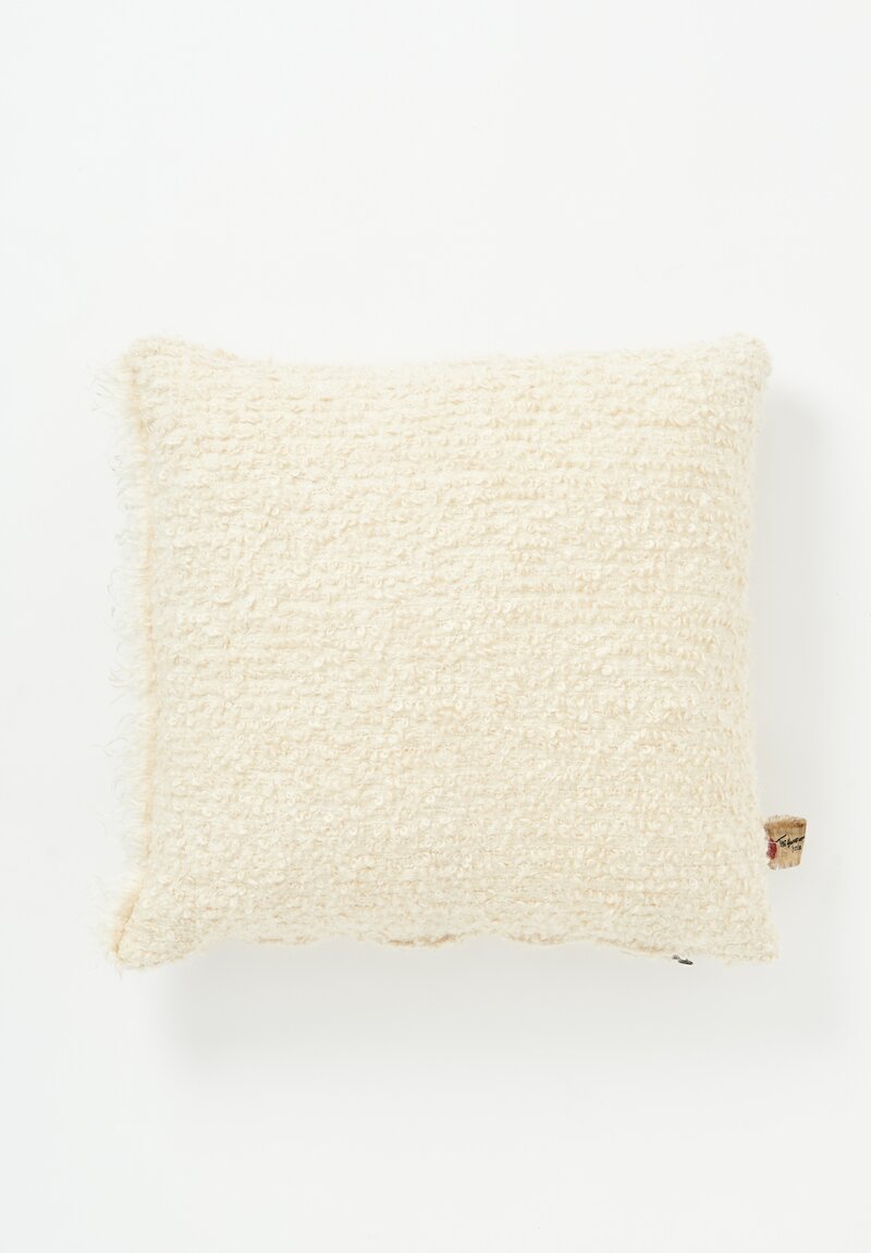 House of Lyria Curly Mohair and Wool Ariete Pillow	