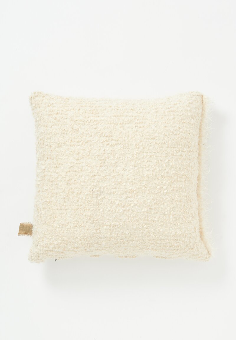 House of Lyria Curly Mohair and Wool Ariete Pillow	