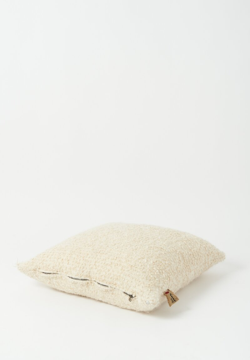 House of Lyria Curly Mohair and Wool Ariete Pillow	