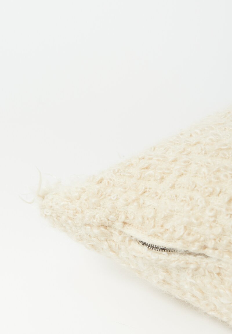 House of Lyria Curly Mohair and Wool Ariete Pillow	