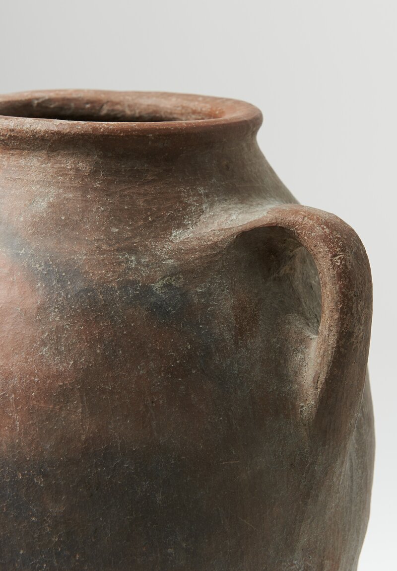 Antique Anatolian Earthenware Vessel in Brown	