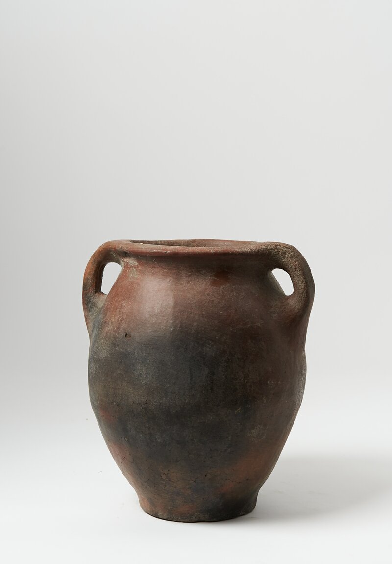Antique Anatolian Vessel in Red-Brown & Black	