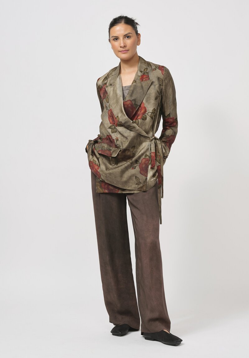 Uma Wang Moulay ''Khloe'' Jacket in Army Green & Red	