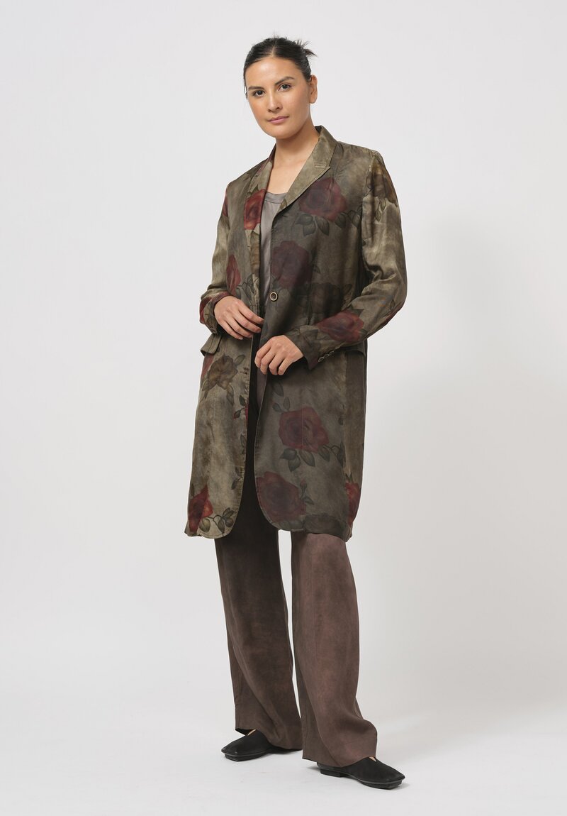 Uma Wang Moulay ''Kudo'' Jacket in Army Green & Red	