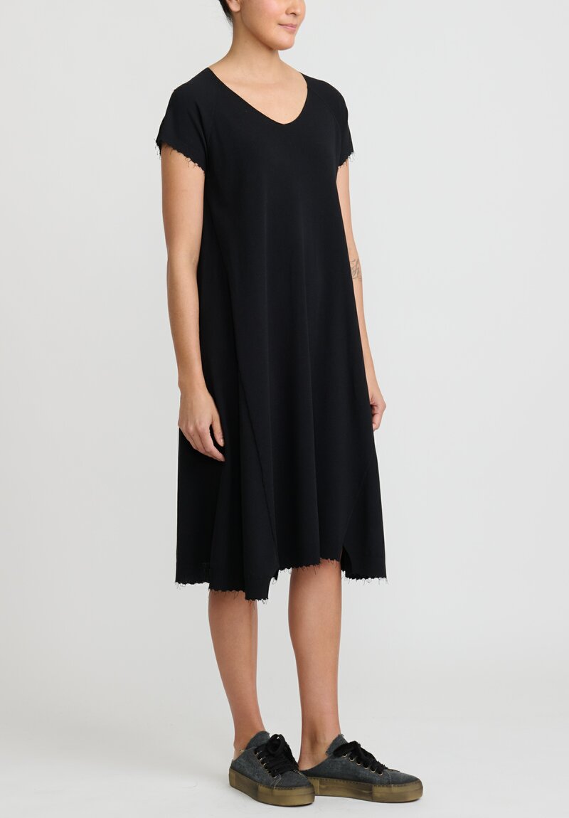 Rundholz Cotton Knit Dress in Black	