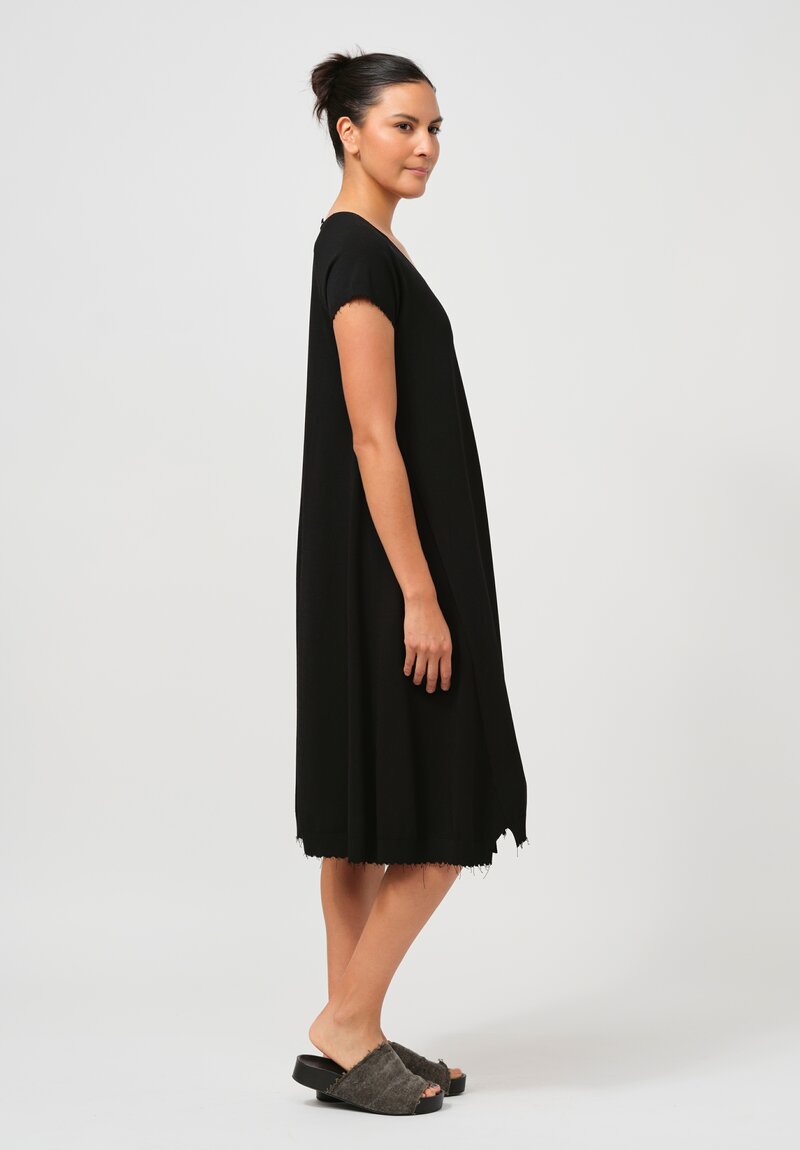 Rundholz Cotton Knit Dress in Black	