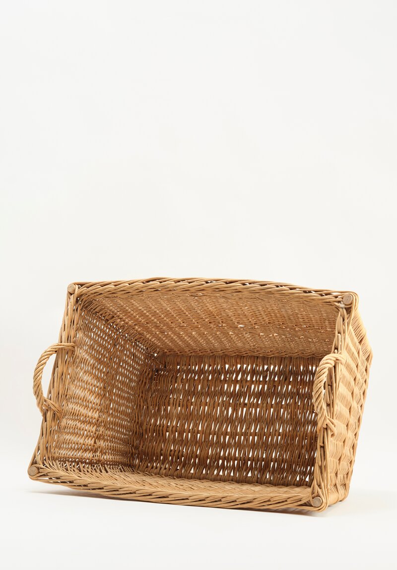 Antique & Vintage Handwoven French Laundry Basket	