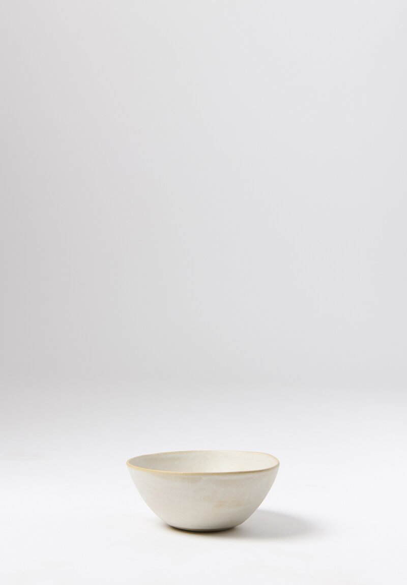 Laurie Goldstein Ceramic Round Bowl in White	