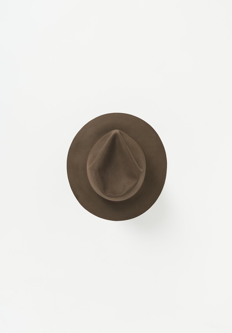 Horisaki Design and Handel Easy Burnt Beaver Reshapable Hat in Taupe Brown	