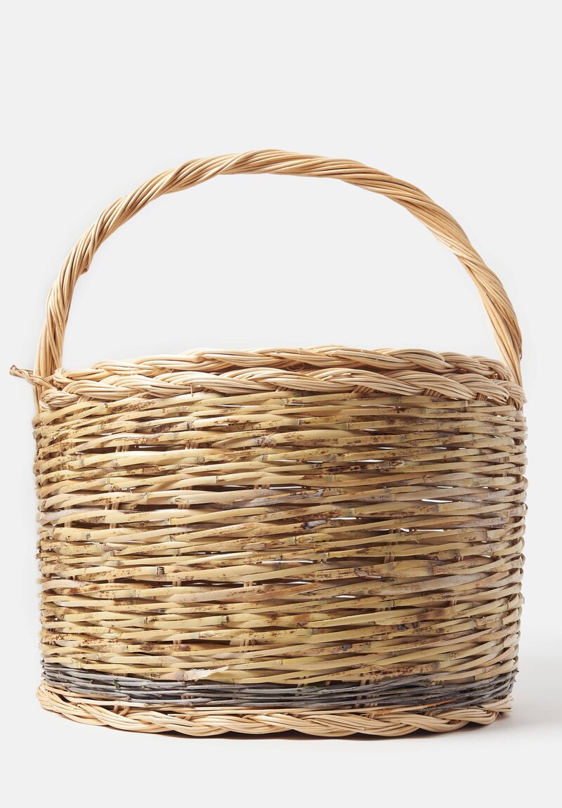 Daniela Gregis Handwoven Marzapane Cesta Basket Natural	