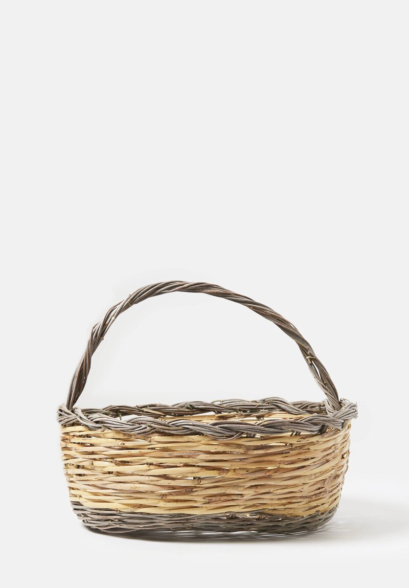 Daniela Gregis Handwoven Uova Cesta Basket Natural