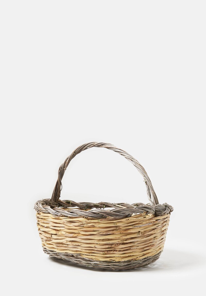 Daniela Gregis Handwoven Uova Cesta Basket Natural