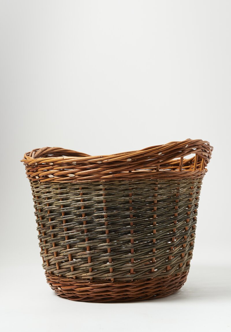 Daniela Gregis Handwoven Zenzero Cesta Basket Natural, Star Anise Brown	