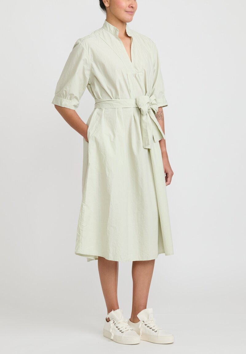 Bergfabel Washed Cotton Poplin ''Tyrol'' Dress in Mint Green	