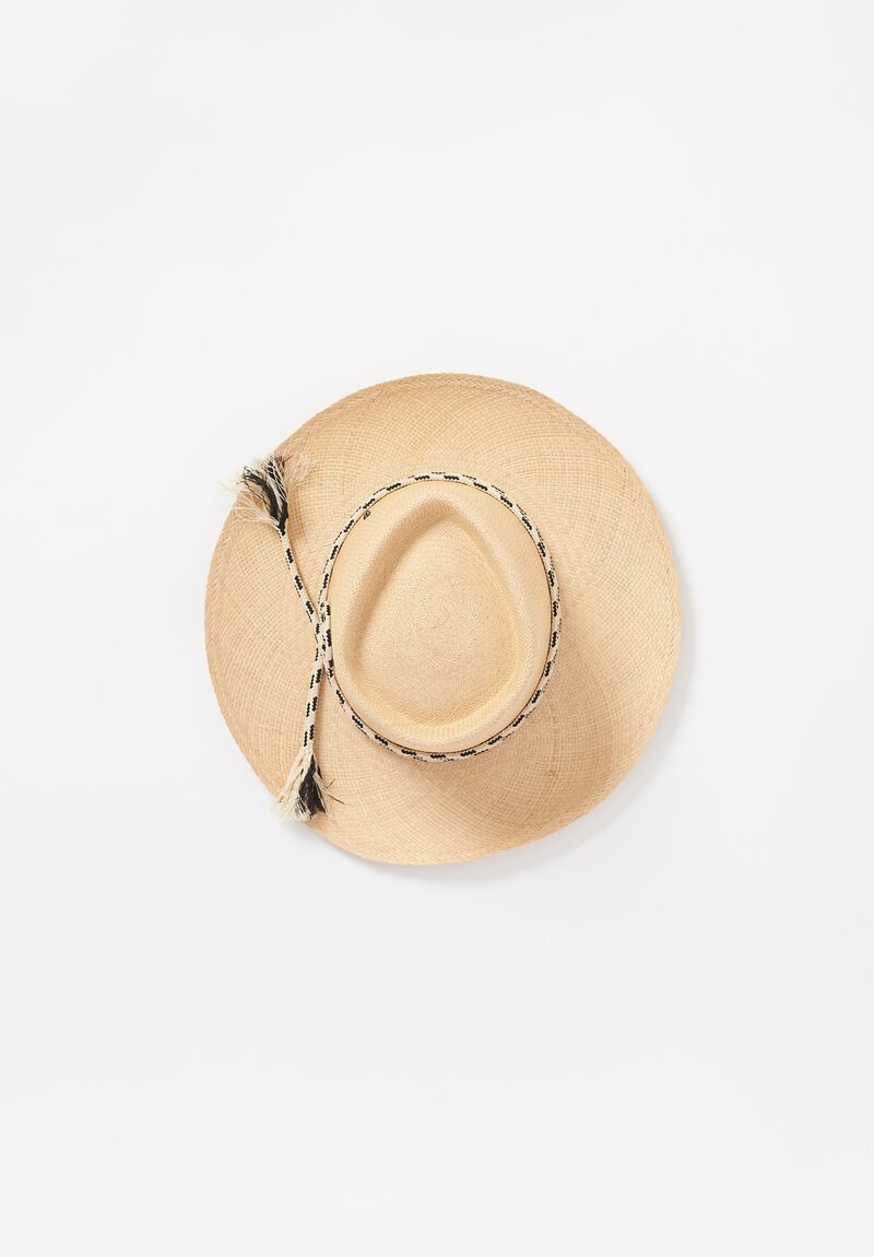 SuperDuper Panama Wheat Straw 8089 Lasso Hat in Bisquit Natural	