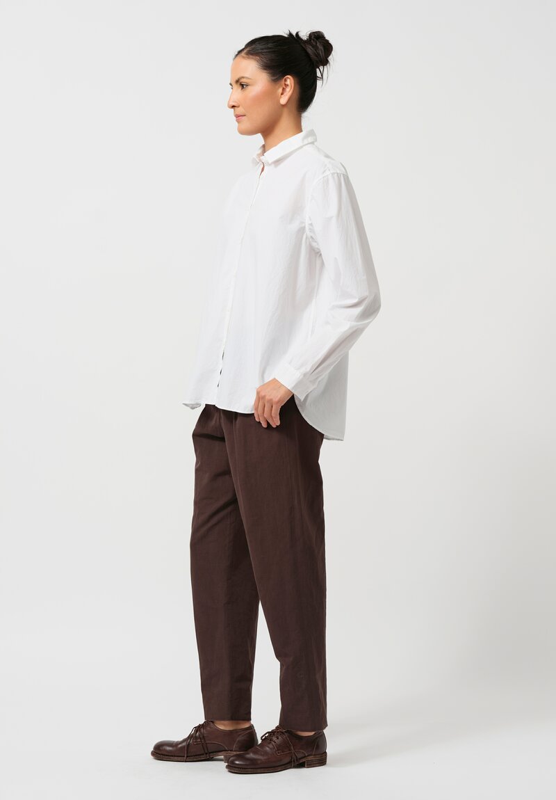 Bergfabel Washed Paper Cotton Tyrol Shirt in White	