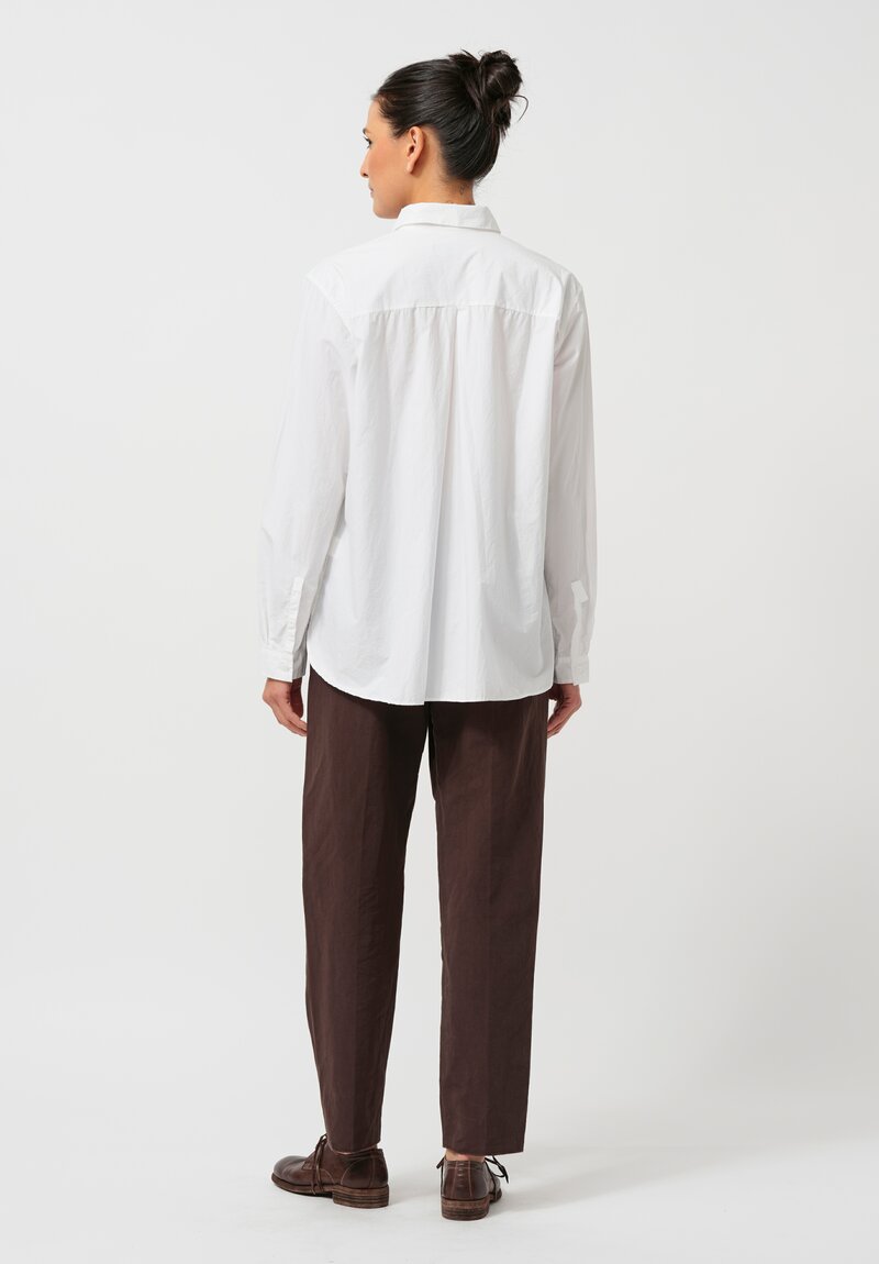 Bergfabel Washed Paper Cotton Tyrol Shirt in White	