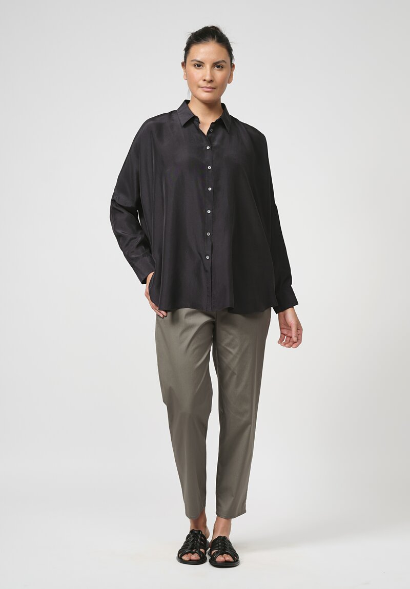 Antonelli Stretch Cotton ''Roubaix'' Pant in Dark Olive Green	