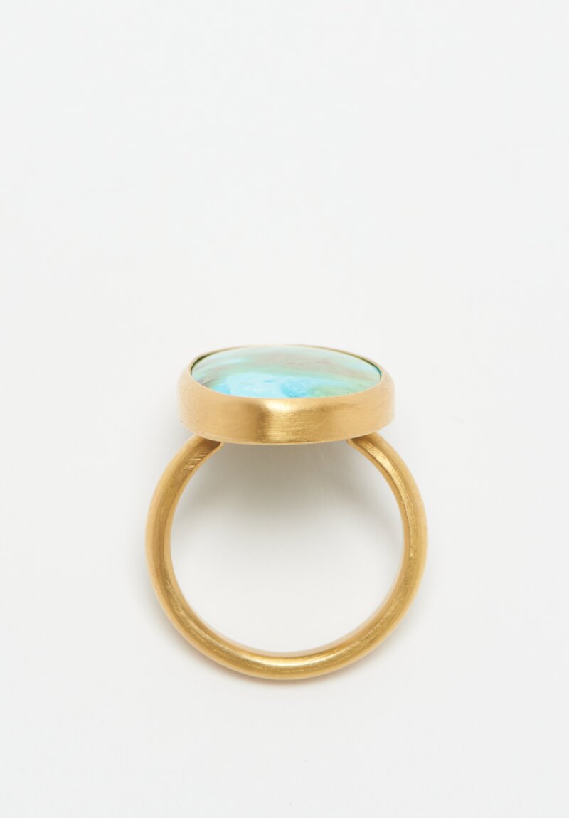 Lika Behar 22k, Sonoran Sunshine Ring Turquoise Ring 10.26ct	