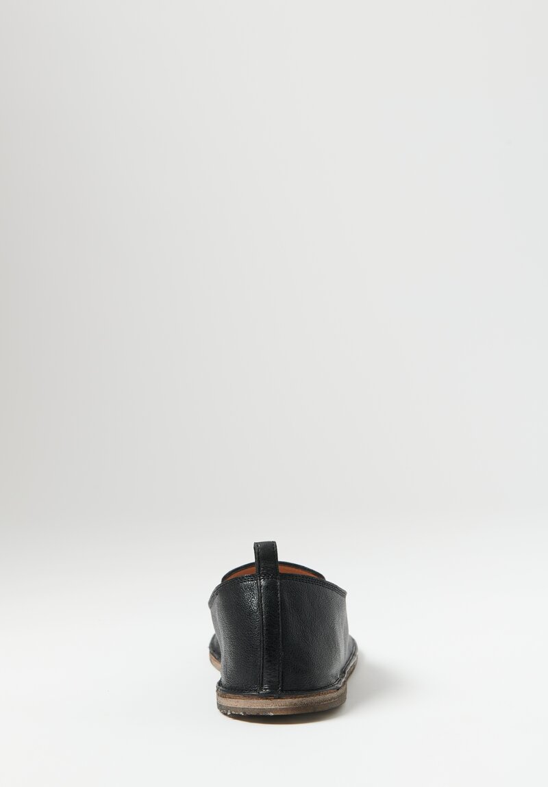 Marsell Leather Strasacco Pantafola Shoe in Black