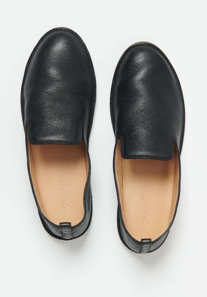 Marsell Leather Strasacco Pantafola Shoe in Black