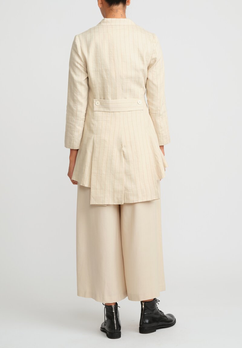 A Tentative Atelier Hemp Linen & Hand Smocked Joely Jacket	