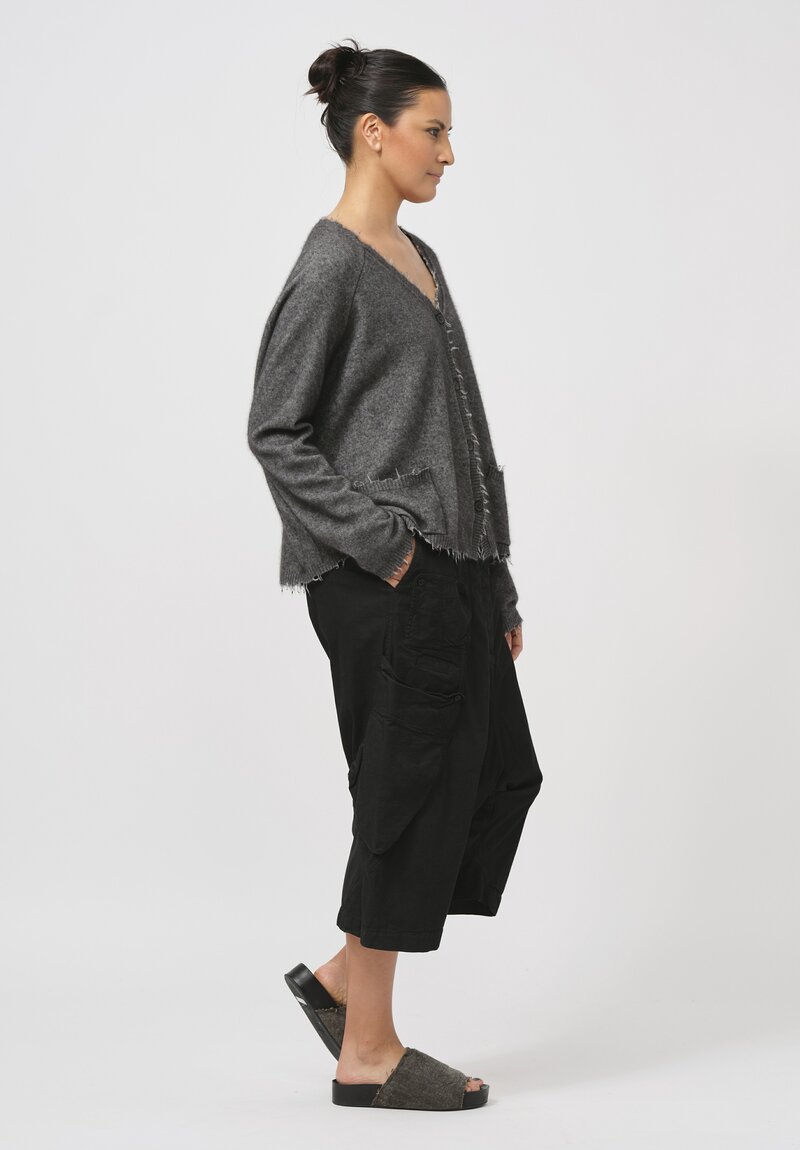 Rundholz Dip Drop Crotch Cargo Pants in Black	