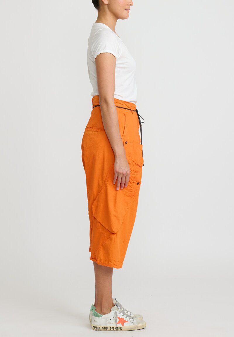 Rundholz Dip Drop Crotch Cargo Pants in Orange	