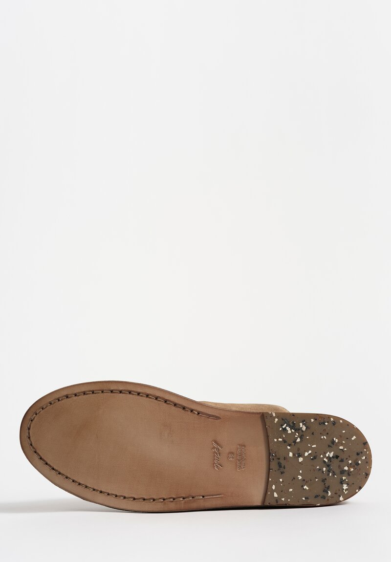 Marsèll Suede Strasacco Sabot in Hazelnut Brown