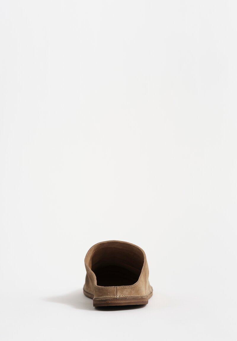 Marsèll Suede Strasacco Sabot in Hazelnut Brown