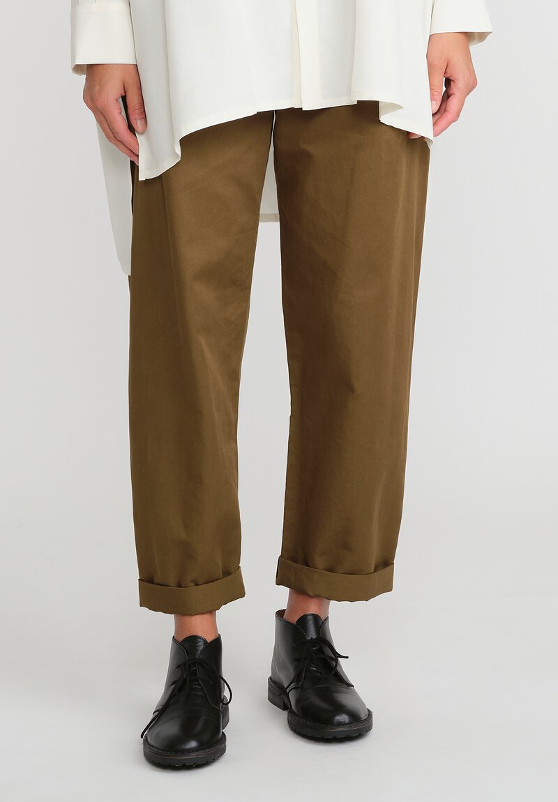 Toogood Twill Signaller Trouser in Khaki Green | Santa Fe Dry 