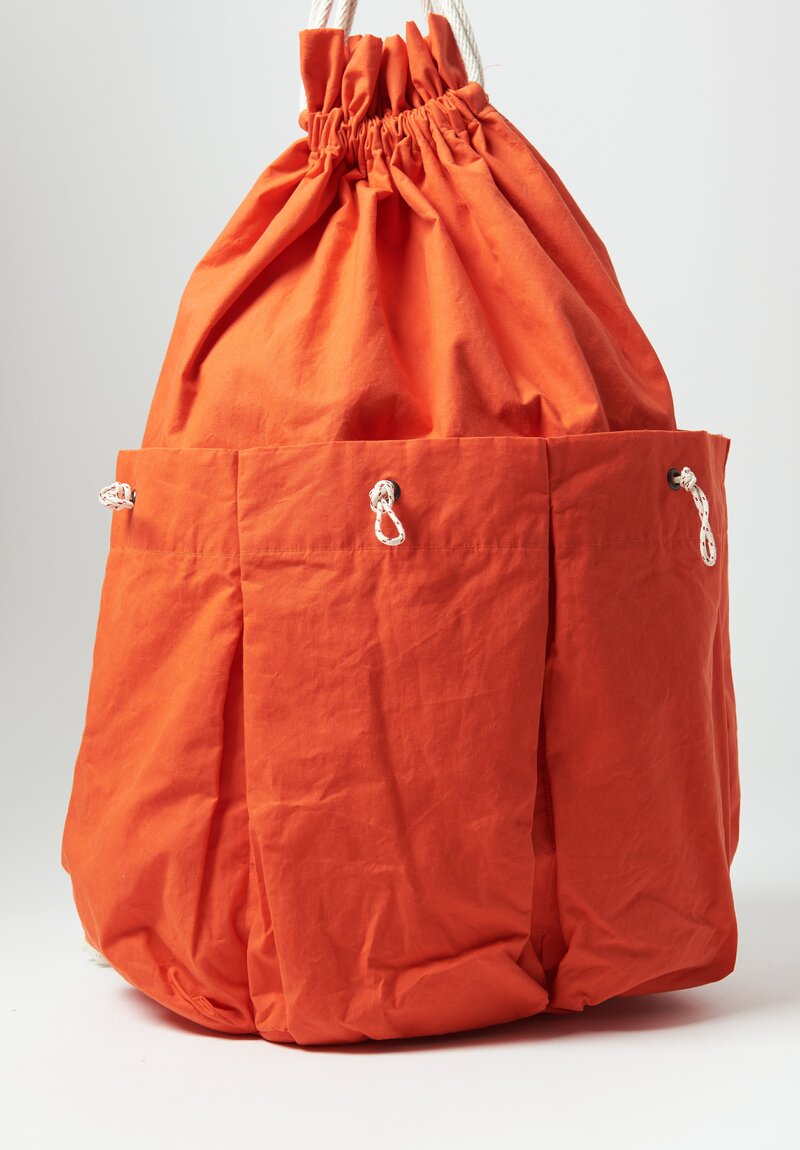 Toogood The Trawlerman Bag in Waxed Cotton in Buoy Orange
