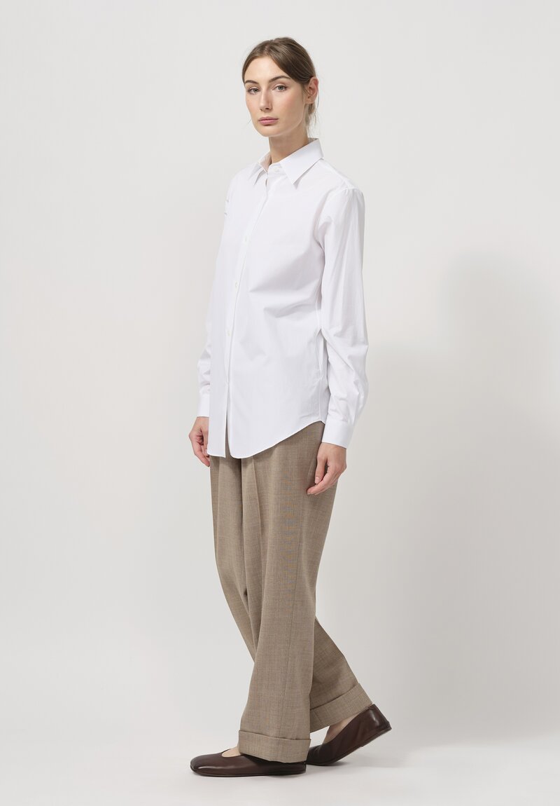 The Row Cotton Blaga Shirt in White	