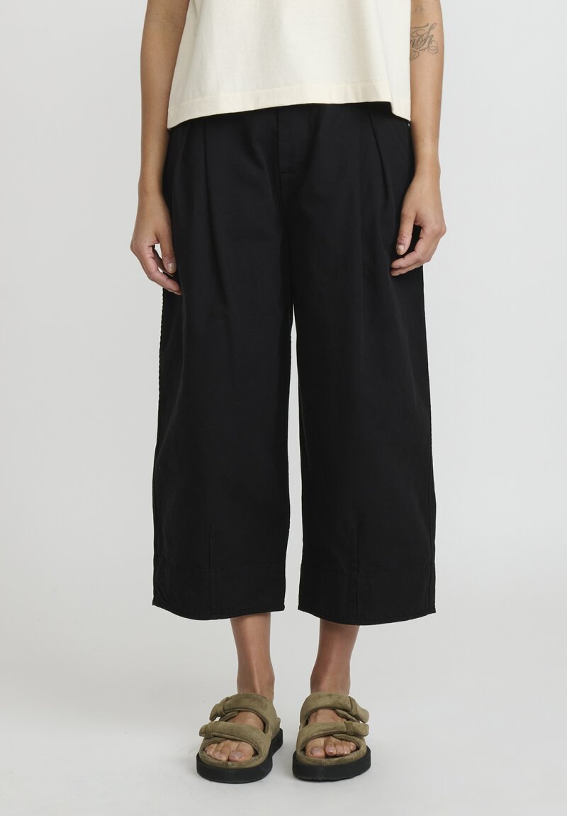 Toogood The Etcher Trouser in Cotton Canvas in Flint Black