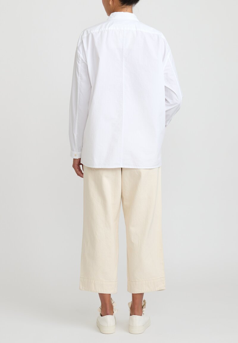 Toogood The Skipper Jean in Raw Organic Cotton in Natural White