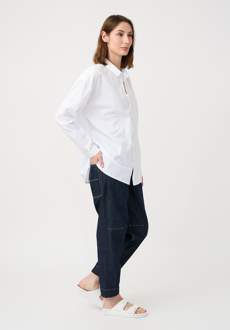 Toogood The Engineer Jeans in Organic Cotton Denim in Indigo Blue