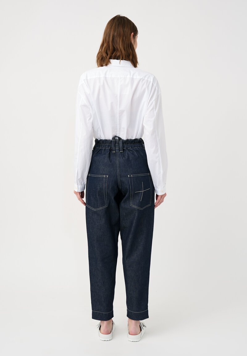 Toogood The Engineer Jeans in Organic Cotton Denim in Indigo Blue