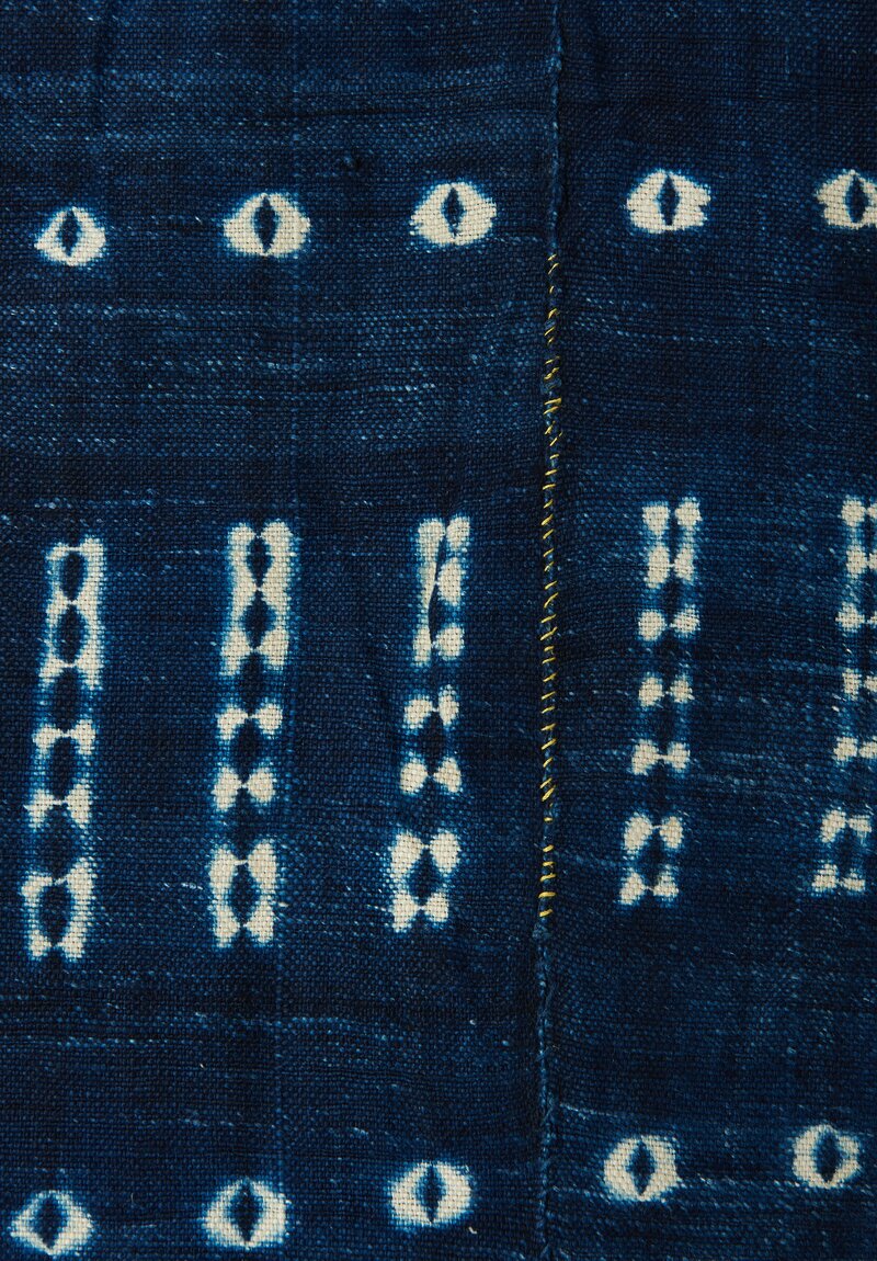 Vintage Cotton Indigo Malian Mud Cloth	
