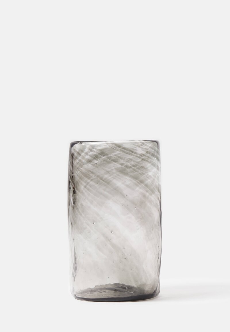 Studio Xaquixe Large Handblown Glassware in Smoke Grey	