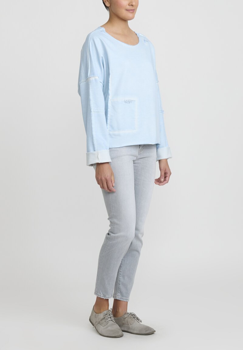 Umit Unal French Terry Cotton Top	