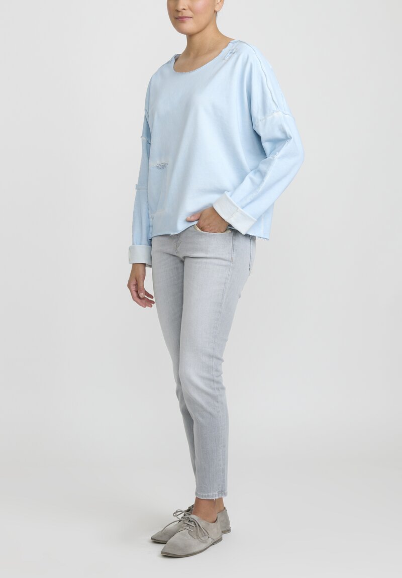 Umit Unal French Terry Cotton Top	