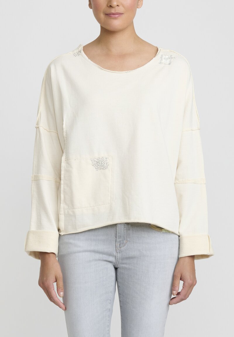 Umit Unal French Terry Cotton Top	