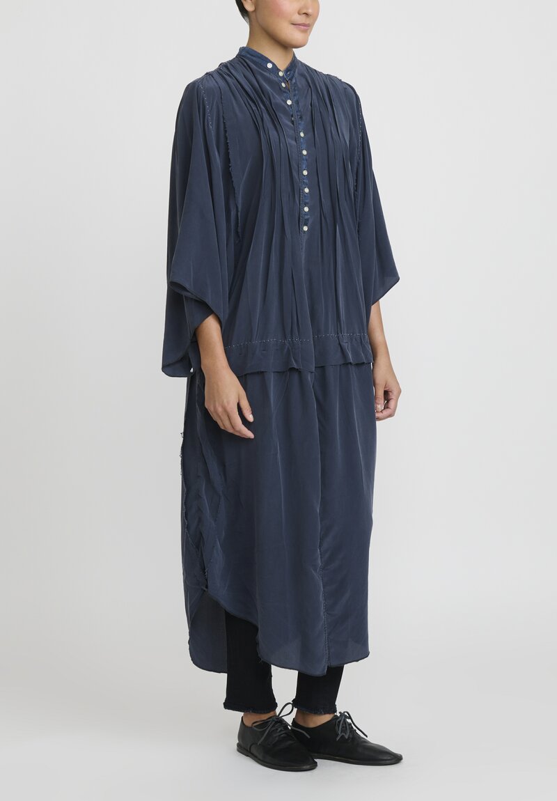 Umit Unal Silk Oversized Shortsleeve Over Dress	