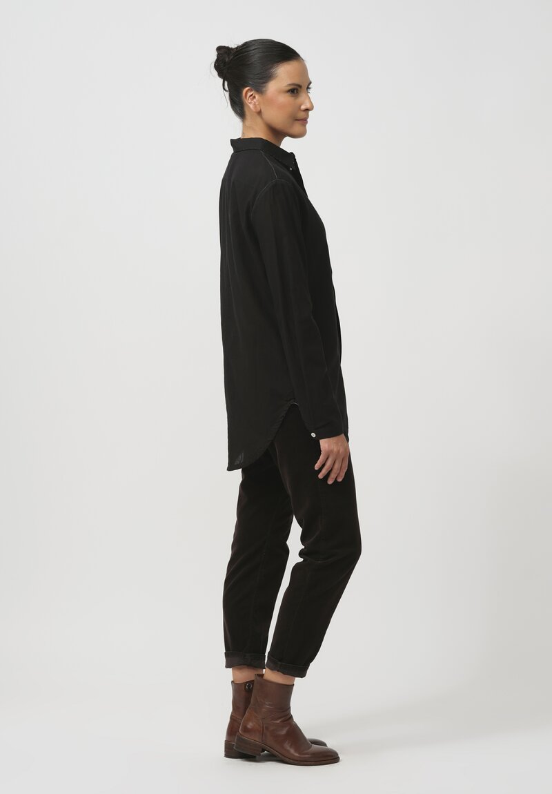 Umit Unal Lightweight Cotton Shirt in Black	